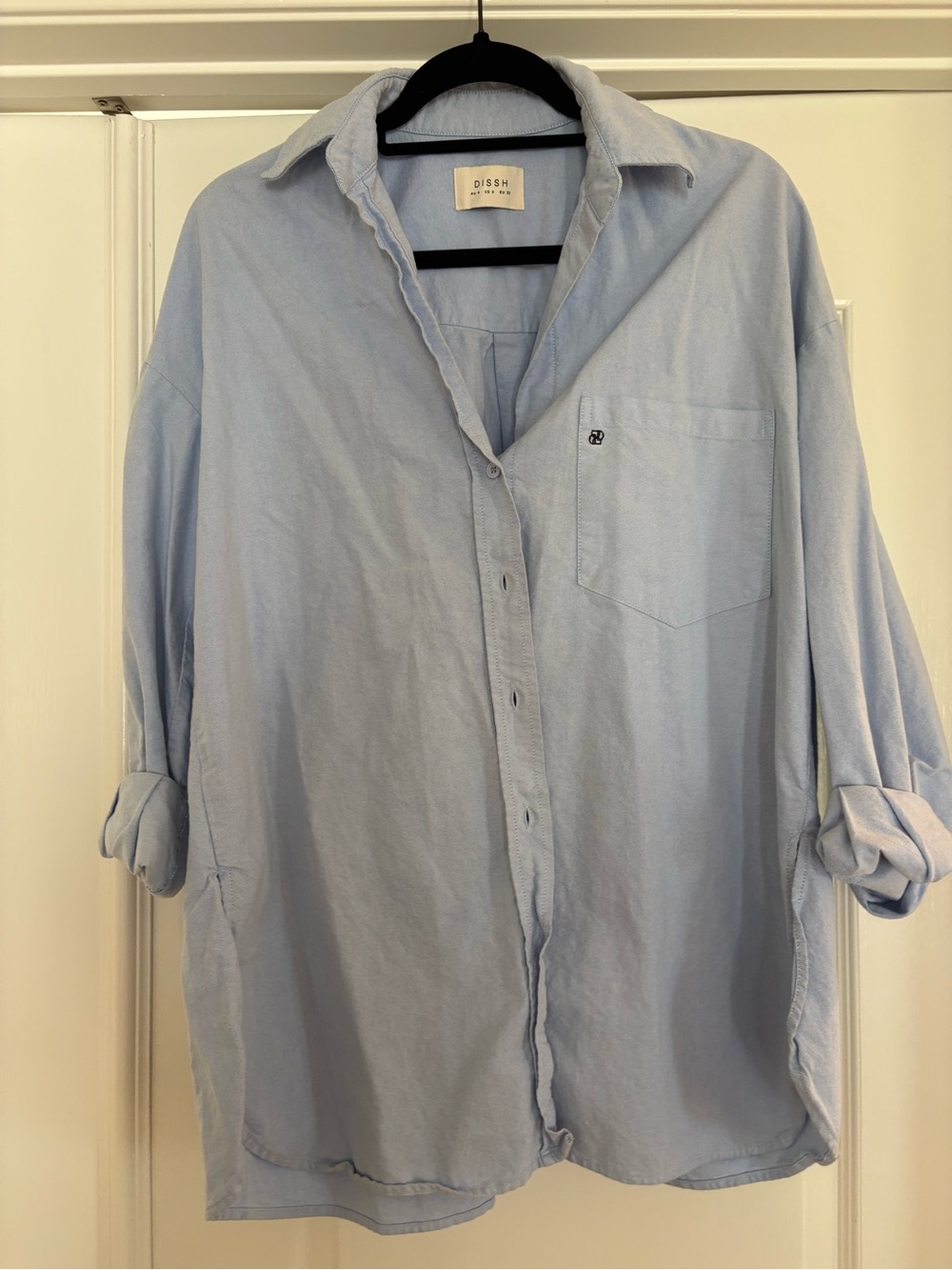 DISSH Light Blue Relaxed Button-Up Shirt - Picture 4 of 9